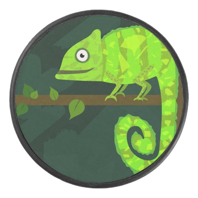 Caméléon mignon vert (Devant)