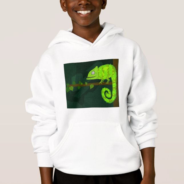 Caméléon mignon vert (Devant)