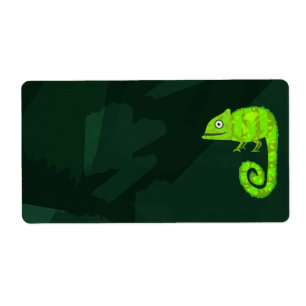 Caméléon vert mignon
