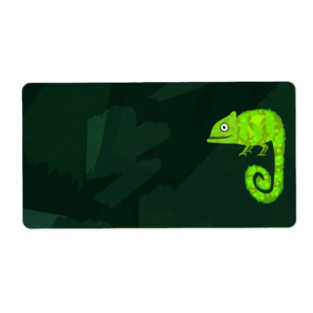 Caméléon vert mignon (Devant)