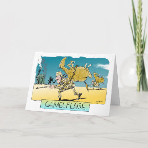Camelflage birthday card