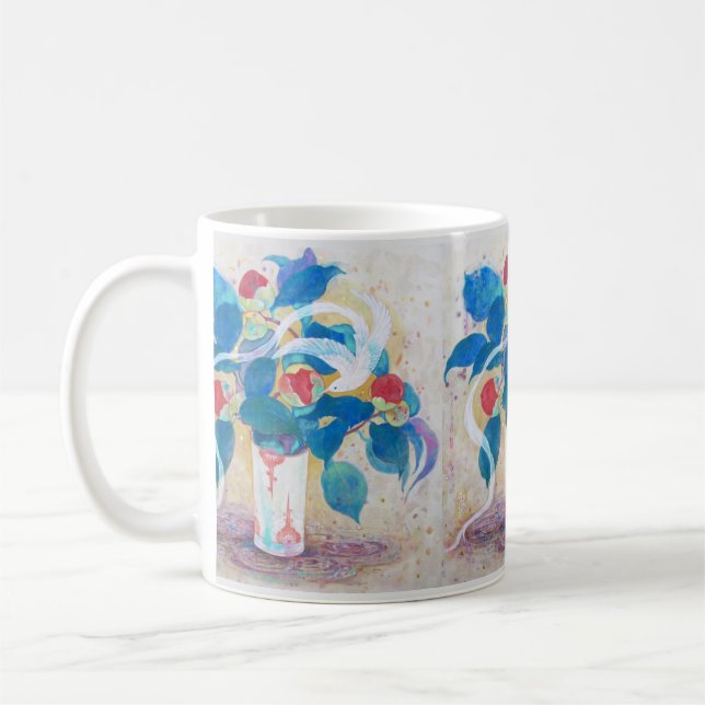 Camellia Dream: Gentle Flight  Coffee Mug (Left)