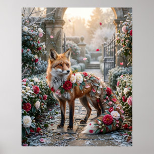 Camellia Fox Garden Grace Poster
