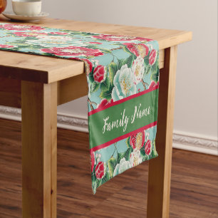 Camellia Pattern Short Table Runner