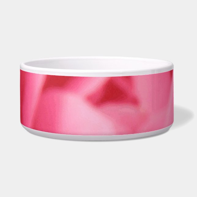 Camellia Pink Dog Bowl (Front)