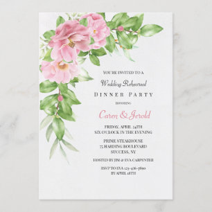 Camellia Rehearsal Dinner Party Invitation
