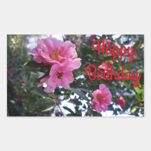 Camellia rose #2 Stickers Joyeux Anniversaire