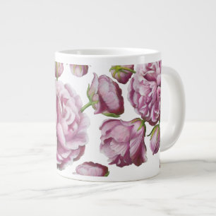 Camellia Rose Garden Flowers Large Coffee Mug