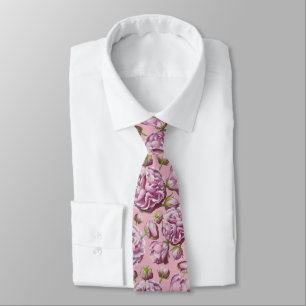 Camellia Rose Jardin Fleurs Cravate