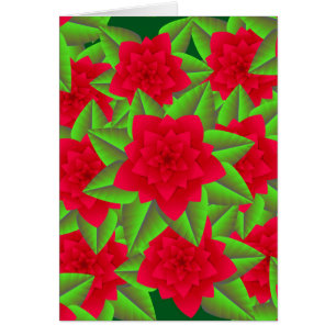 Camellias rouge foncé et Feuilles verts