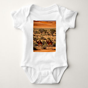 Camels In The Australian Outback, Baby Bodysuit