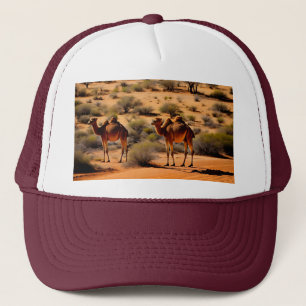 Camels In The Australian Outback, Truckers Hat