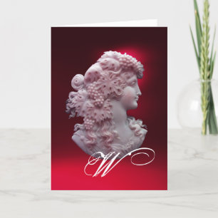 CAMEO ANTIQUE, DAME AVEC MONOGRAMME DE PÂTES