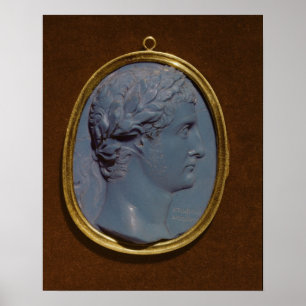 Cameo bearing the profile of Tiberius Poster