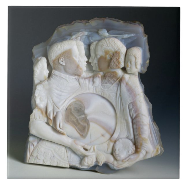 Cameo depicting Cosimo de Medici (1519-74) and his Tile (Front)