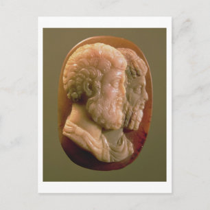 Cameo depicting Marcus Aurelius (121-180) and Luci Postcard
