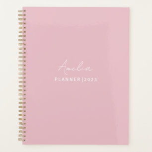 Cameo pink elegant custom planner