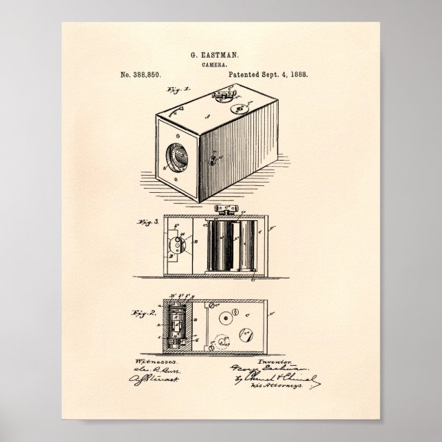 Camera 1988 Patent Art  Old Peper Poster (Front)