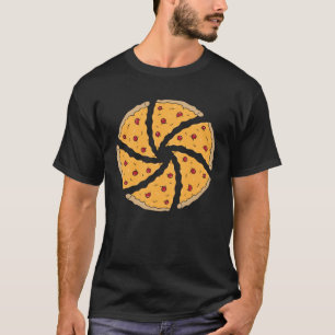 Camera Aperture Pizza Slices Photography T-Shirt