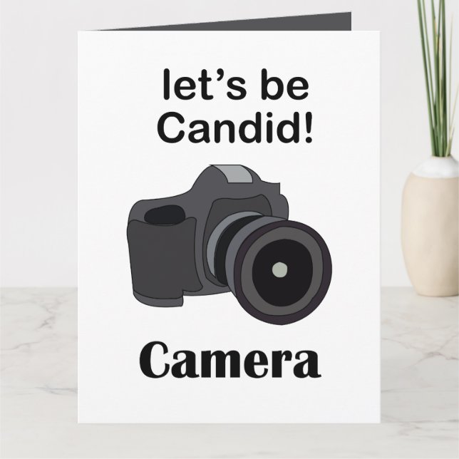 Camera Candid Photographer Card (Front)