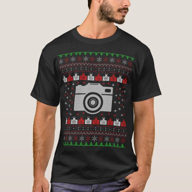 Camera Christmas T-Shirt (Front)