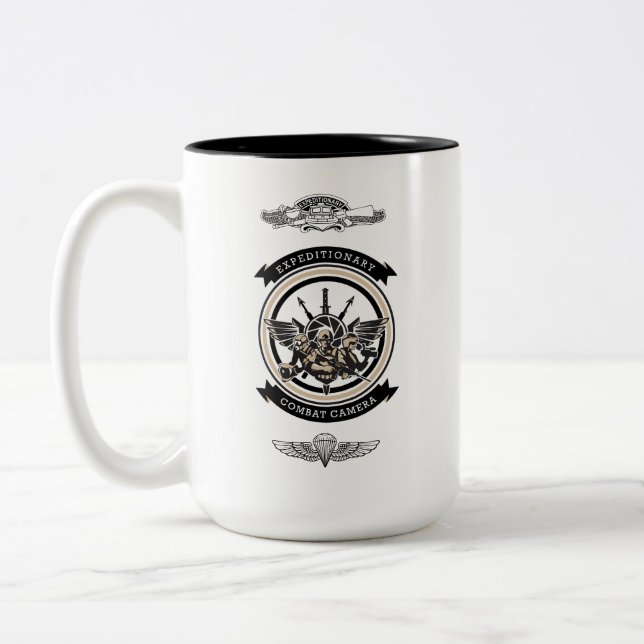 Caméra de combat expéditionnaire Mug #1 Café à deu (Gauche)