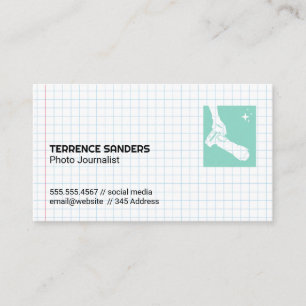 Camera   Grid Paper   Journalism  Business Card
