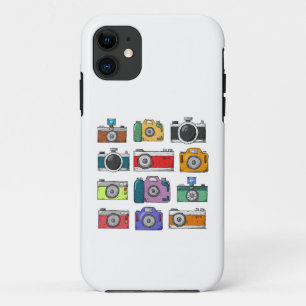 camera hand drawn old iPhone 11 case