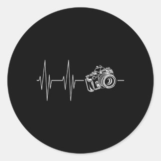 Camera Hebeat Photography In The Dna Classic Round Sticker