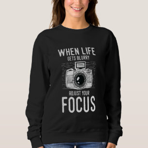 Camera I Photography Photographing Retro Sweatshirt