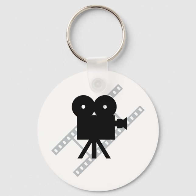 camera icon movie keychain (Front)