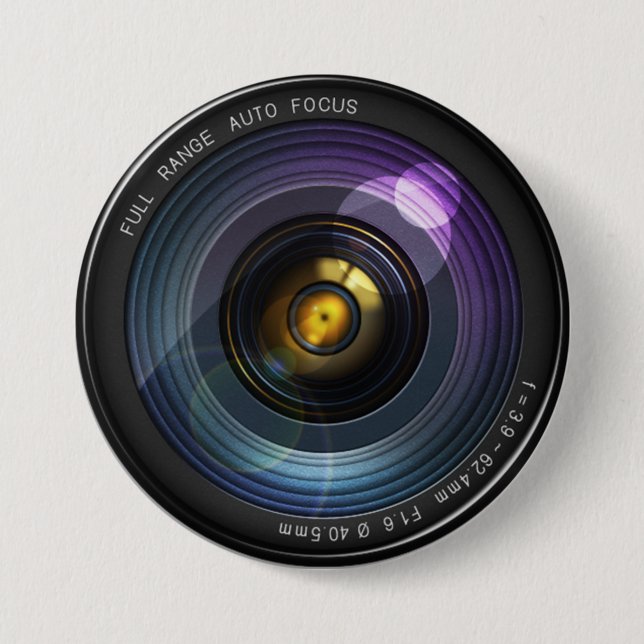 Camera Lens 3 Inch Round Button (Front)