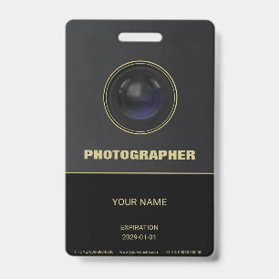 Camera Lens Badge