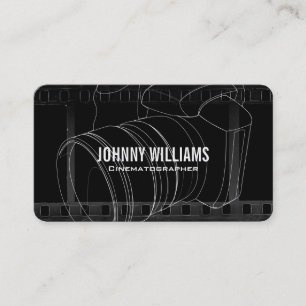 Camera Lens Film Background Business Card