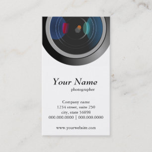 Camera Lens Photography Business Cards
