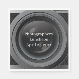 Camera Lens Photography Design Paper Napkin