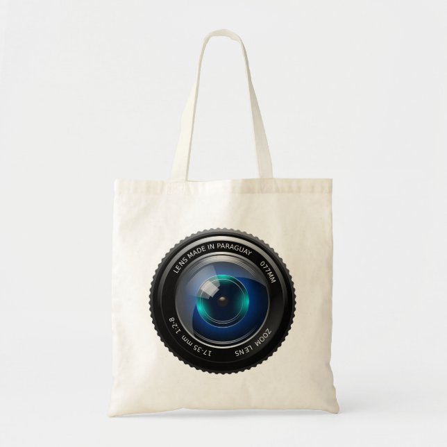 Camera Lens Tote Bag (Front)