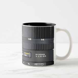 Camera Lens Two-Tone Coffee Mug