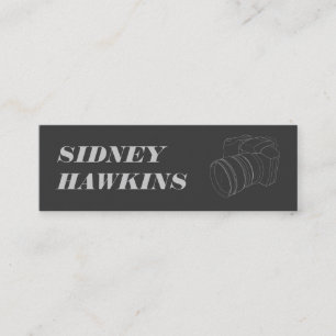 Camera (line art)   Photography Mini Business Card