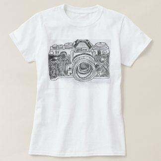 Camera Line Drawing T-Shirt