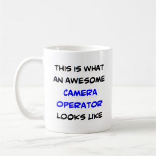 camera operator, awesome coffee mug