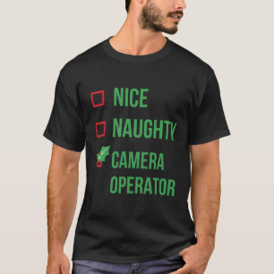 Camera Operator Funny Pajama Christmas Gift T-Shirt