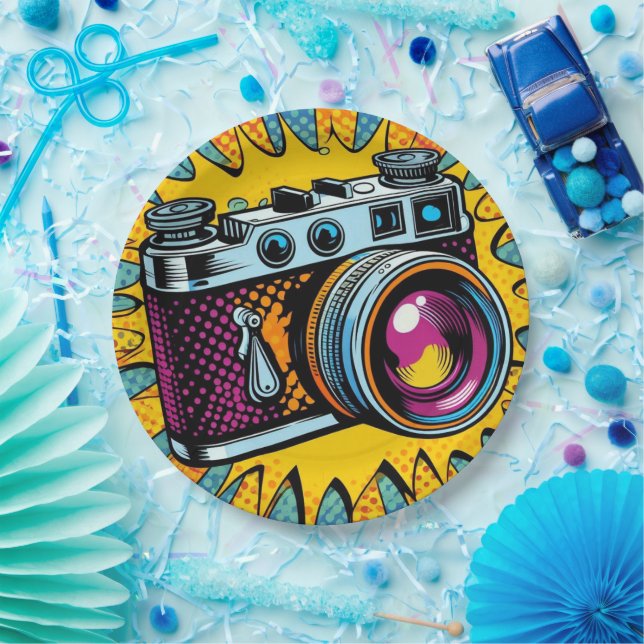 Camera paper plates! plate (Party)
