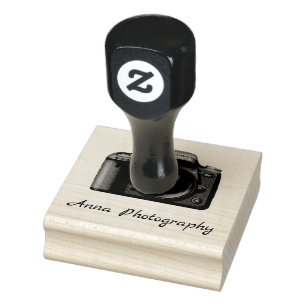 Camera Photography Design Wooden Stamp