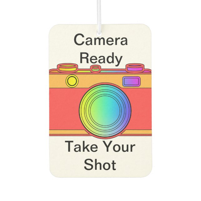 Camera Ready Take Your Shot Air Freshener (Front)