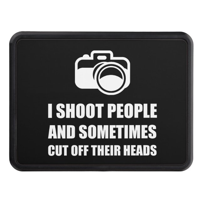 Camera Shoot Cut Head Trailer Hitch Cover (Front)