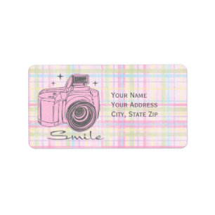 Camera Smile Avery Label