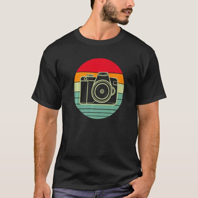Camera Sunset  Photography T-Shirt (Front)