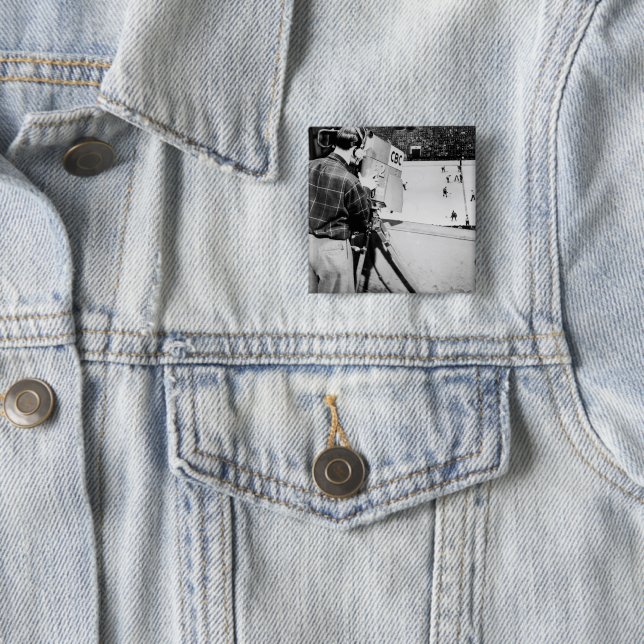 Camera Technician 2 Inch Square Button (In Situ)