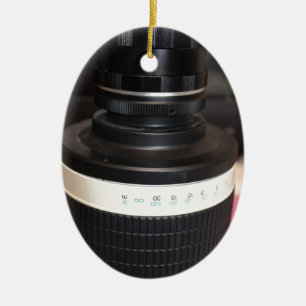 Camera Telescope Lens Ceramic Ornament